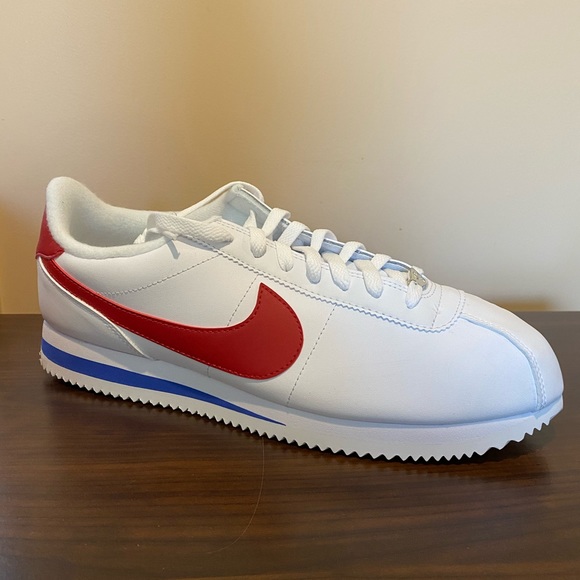 Mens Nike Cortez Basic Leather 819719-103 red - Picture 2 of 5